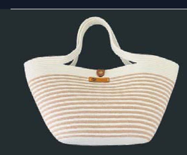 Cartera tote a rayas
