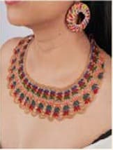 Collar de Mostacilla y arete de chambira